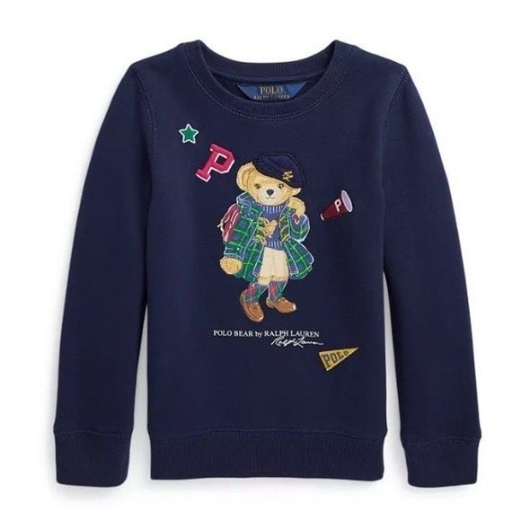 Polo Ralph Lauren Other - 5T Girls Polo Ralph Lauren Navy Blue Polo Bear Sweatshirt NWT Kids